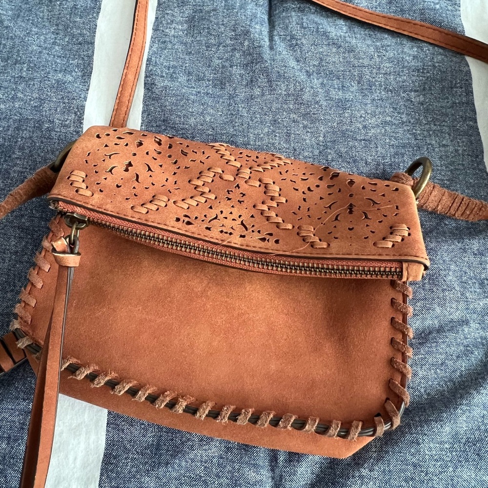 Brown Leather Crossbody Bag